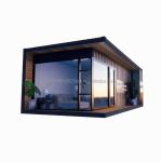 Container Houses Prefabricated Casas Customized Color Wooden Glass Sunroom House