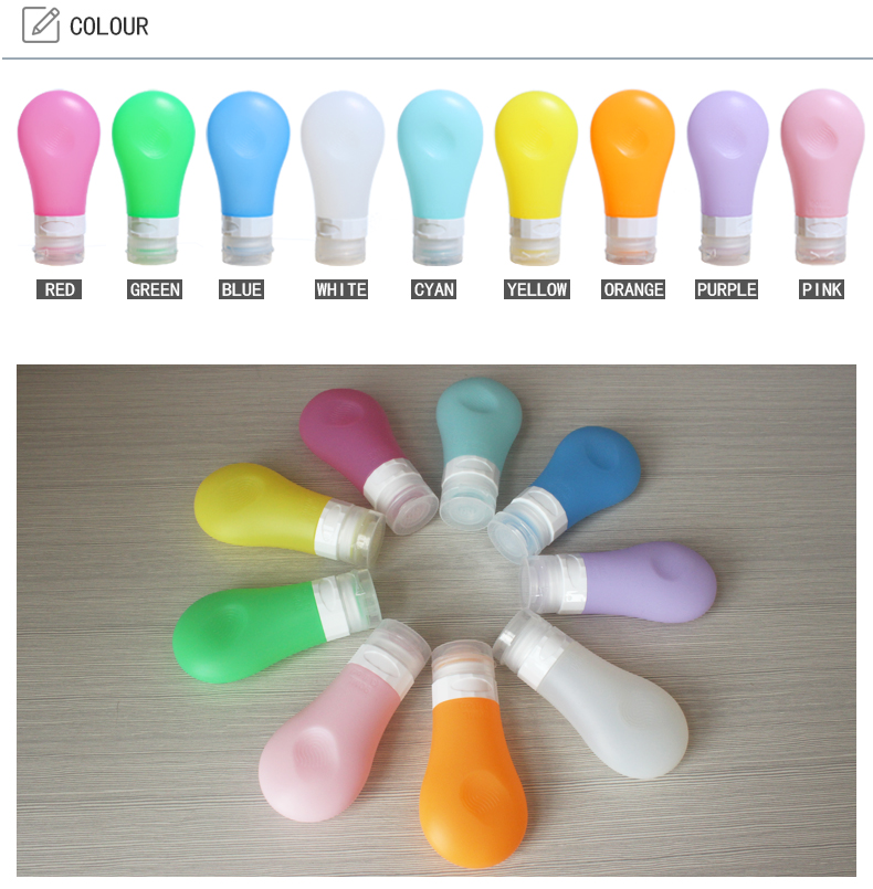 Eco Friendly Non Toxic 37g Small Silicone Travel Bottles