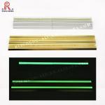 Photoluminescent Black Aluminium Stair Nosing , 8.5mm Aluminum Stair Bullnose