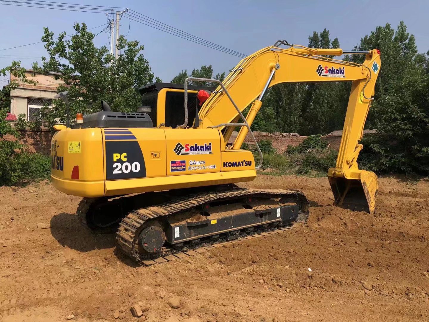 Komatsu PC200-8 Excavator 20 Ton Crawler Excavator with Maximum Digging Depth of 6620 mm