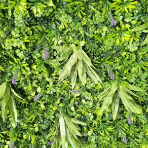 Quality 2x25cm Green Hedge Artificial Flower Wall Panel wholesale