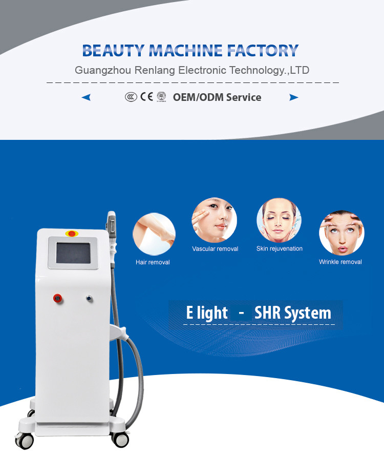 SHR OPT Commercial Laser Hair Removal Machine Salon Skin Rejuvenation Machine
