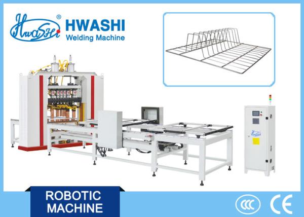 Stainless Steel Kitchen Dish Rack Wire Spot Welding Machine , Automatic Multiple