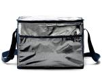 Green Aluminum Foil Insulated Tote Lunch Bag With Shoulder Strap