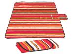 Folding Beach Blanket Large Waterproof Picnic Rug with Stripes Printed