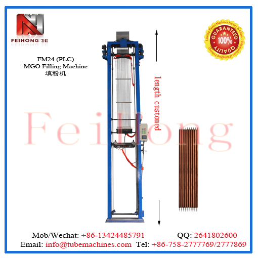 24 station filling machine for tubular heaters