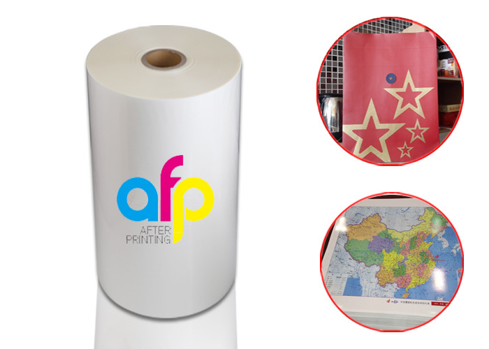 Double Side Corona Treated Thermal Laminate Roll , Spot UV Varnish Thermal Film