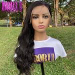 Peruvian Body Wave Human Hair Lace Frontal Wigs