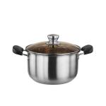 Competitive price bakelite handle stainless 201 casserole soup cooking pot