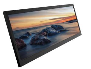 Quality 1920X380 Resolution Stretched Bar Lcd Display 19.1 Inch for advertising wholesale
