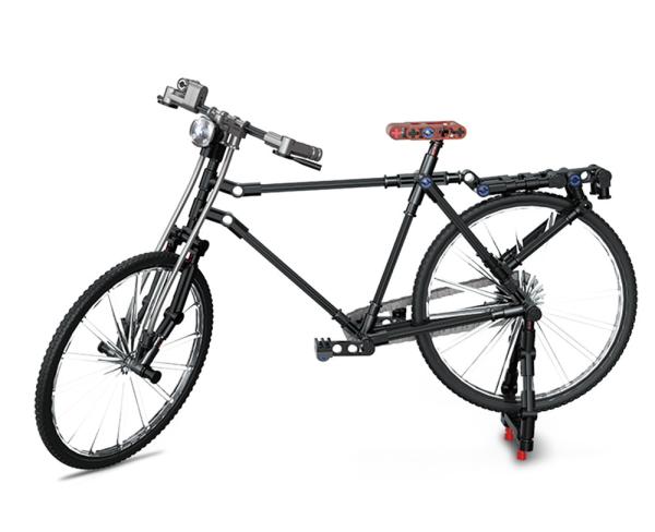 Children gifts technical parts transport model brick folding mountain bike