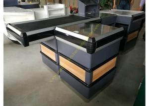 Quality Supermarket Checkout Counter With Conveyor Belt wholesale