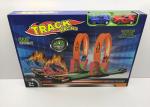 Non Toxic ABS Plastic Toy Race Car Track Sets 2 In 1 Racing Game For Kids