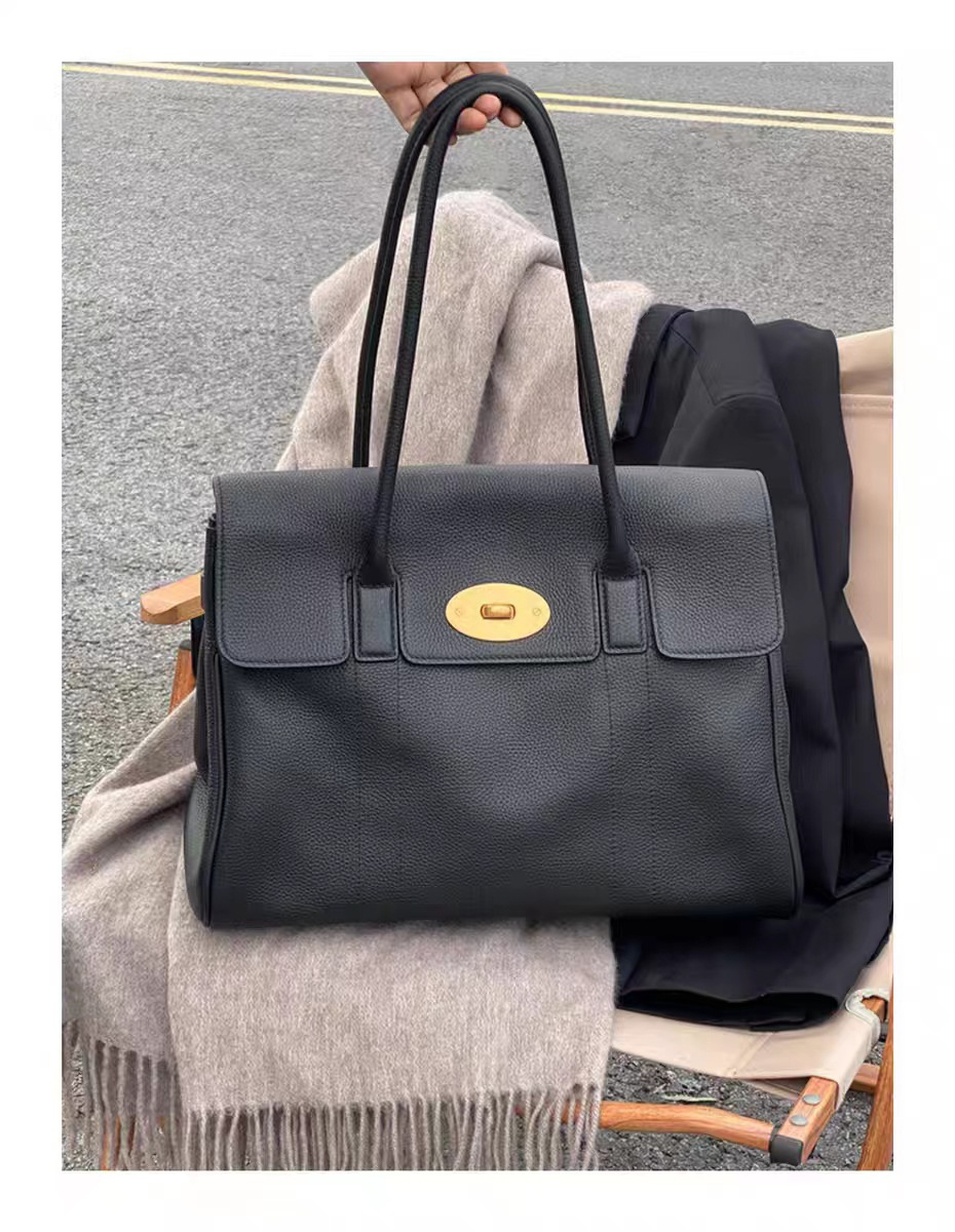 Large Capacity Casual Leather Tote Bag Vintage Designer Fashion Shoulder Bag for Women