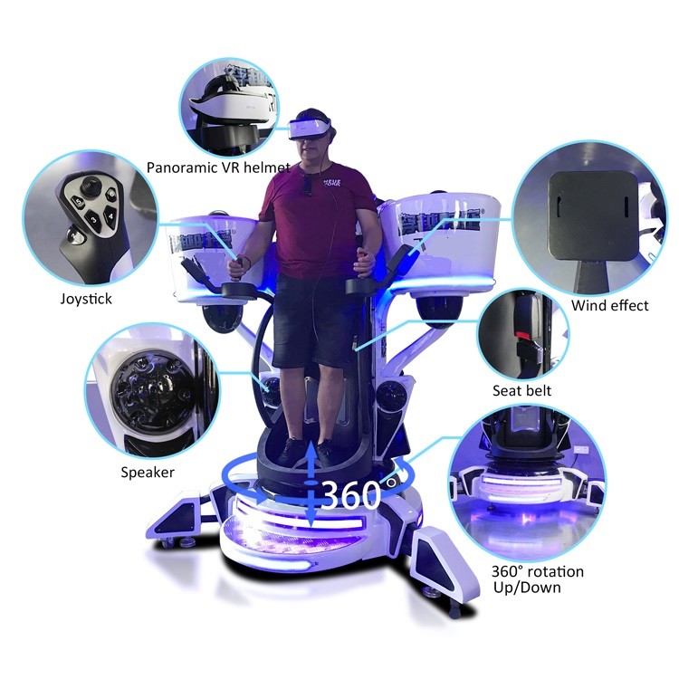 1 Player Vr Helicopter Simulator , Voltage Converter Long Range Shooting Simulator
