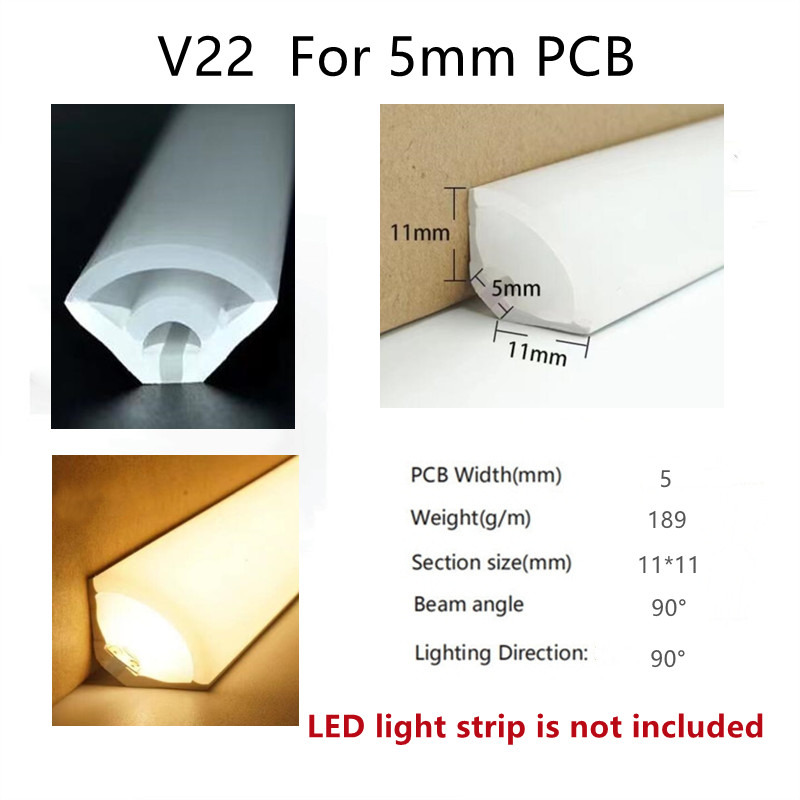 Colorful Separation Cuttable Neon LED Strip Light with 5V 12V 24V AC220V Power Supply