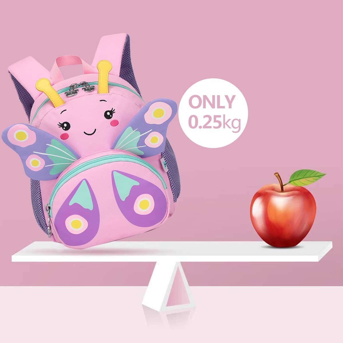 Cute Kids Backpack For Girls Small 3D Cartoon Toddler School Bookbags Age 1-3 Daycare Nursary Travel Bags Kids Backpack Toys Backpack Gift For Kid