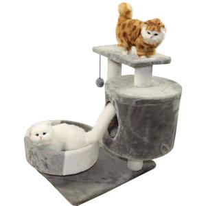 Quality Cool Cat Climbing Furniture Non Slip 2 Tier Level 48 Inch Indoor Cat Tree House wholesale