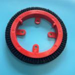 Krantz K10 Brush Wheel Stenter Parts Red Plastic Body Black Nylon Hair Brush