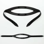 Purple Black Neoprene Snorkel Mask Strap Adjustable Length