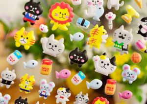 Quality Vinyl 3D Puffy Stickers , Mini Puffy Animal Stickers OEM / ODM Service wholesale