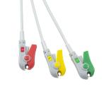 GE Healthcare Vivid Compatible Direct-Connect ECG Cable and leadwires for 3Lead