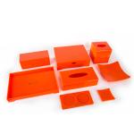 Custom orange pmma acrylic decorative trays manufacturer for hotel supply