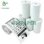High White Cash Register Thermal Paper Roll 48g 55g For POS Machine