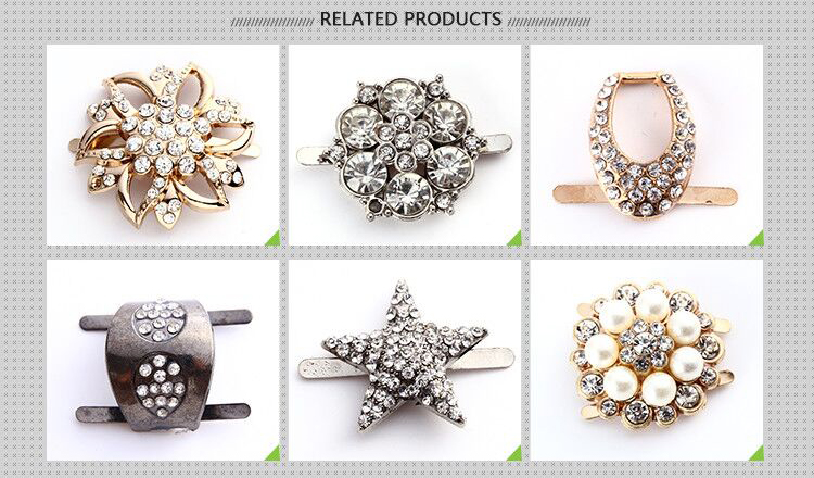 Popular Sparkling Zinc Alloy Buckle 28mm*52mm General Usage For Woman