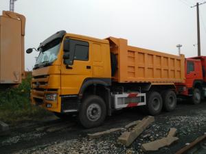 China Howo 336 Sinotruck Dump Truck 10 Wheel With High Bumper Yellow Color on sale