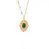 Buy cheap High end design versatile new peacock green necklace trendy fashion pendant from wholesalers