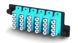 Quality 24 Port LC Fiber Optic Adapter Plate Panel Singlemode Multimode Steel wholesale