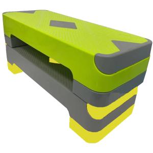Quality 60mm Adjustable Aerobic Step Board 2 Levels Freestyle Aerobic Platform Green wholesale