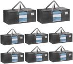 VENO 4 Pack Moving Bags Plastic Storage Totes Clothes Organization Large W Lid