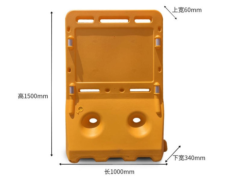 Outdoor Security Water Filled Crash Barrier With PE Material And Durable Construction