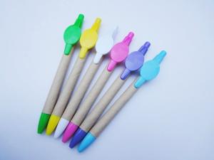 Quality Environmental Recycled Tube Ballpoint Paper Pen wholesale