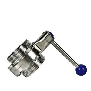 Quality Sanitary Stainless Steel 304 316L Butterfly Valve for Pharmaceutical Easy to Install wholesale