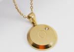 Modern Luxury Design Jewellery 18*18MM 18K Gold Plated Stainless Letter Pendants
