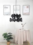 Modern White Black Simple Chandeliers Dining Room Living Room Geometric Cumulus