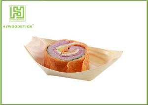 Quality Food Grade Wooden Sushi Boat Disposable Sushi Tray Without Splinters wholesale