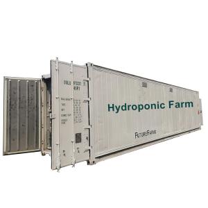Quality 120KWH Per Day Hydroponic Shipping Container Insulation Microgreen Growing System wholesale
