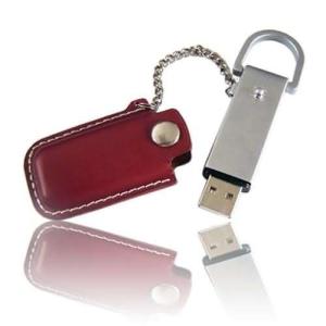 Quality Customized leather usb flash drive with gift box wholesale