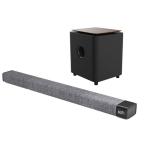 230W Output Gray Wood Color Wireless Bluetooth Soundbar With Wireless Connection