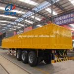 Steel High Bed Semi-trailer Truck 3 axles 60Ton cargo carrier truck trailers