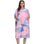 Adult Mens Microfiber Towel Poncho Hooded Beach Towel Swim Changing Robe Surf