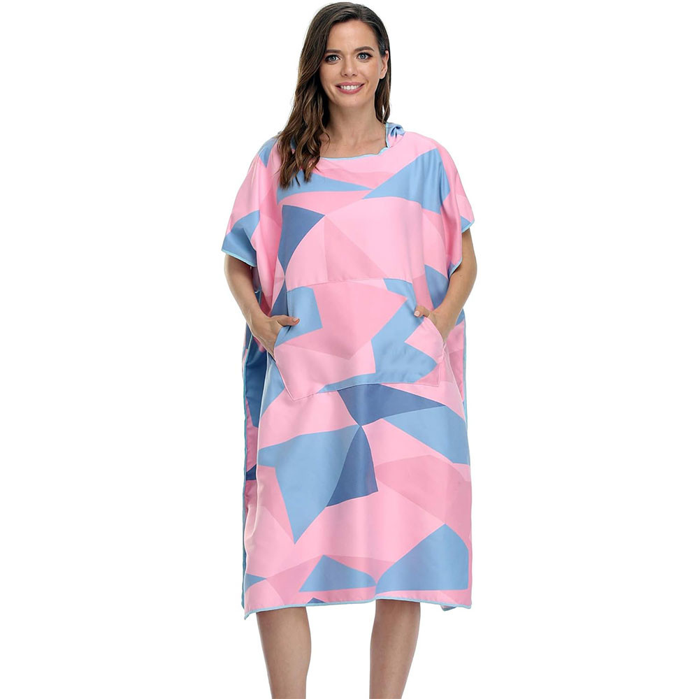 Ulti Functional Microfiber Poncho Outdoor Sports Quick Dry For Beach Swimming