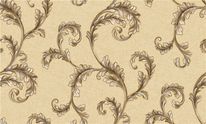 Peelable Metallic Embossed Wallpaper Water Resistant For Lounge Room