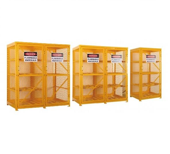 Gas Cylinder Storage Cabinets powder coated for USA , Europe safety storage,