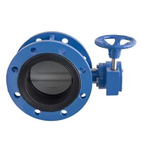 China Ductile Iron Butterfly Valve Gearbox/Lever Operation Flange End on sale