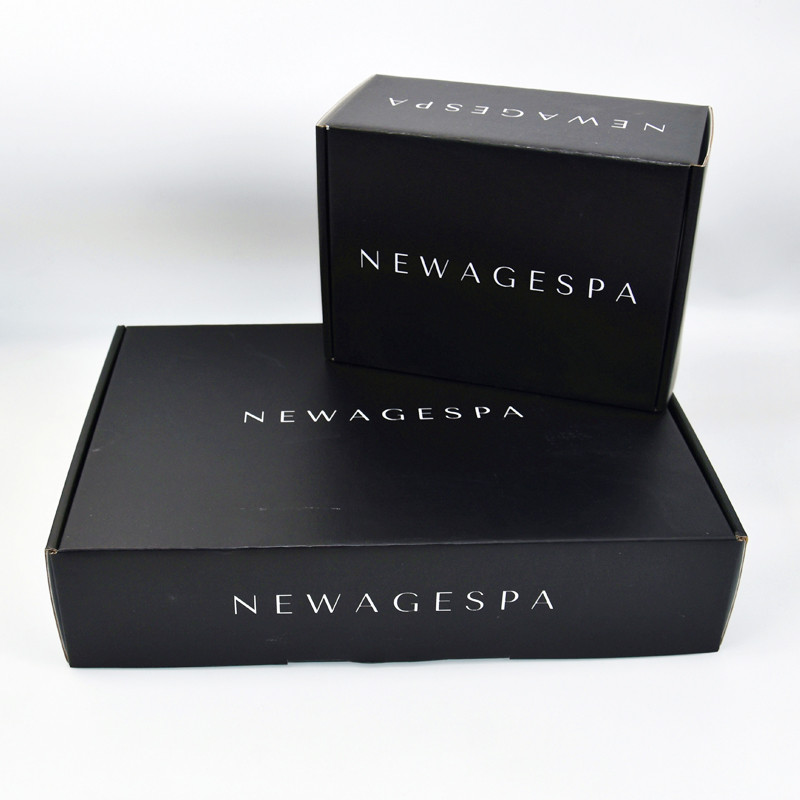 Black Corrugated Mailer Boxes Matt Lamination For Clothes
